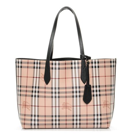 medium reversible tote burberry|burberry checked canvas tote bag.